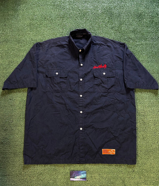 Vintage school of hard knocks embroidered button up
