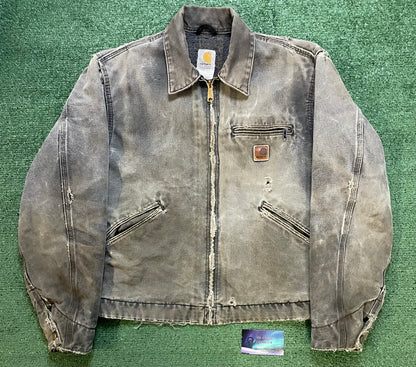 Vintage 2000s Carhartt moss green Detroit jacket