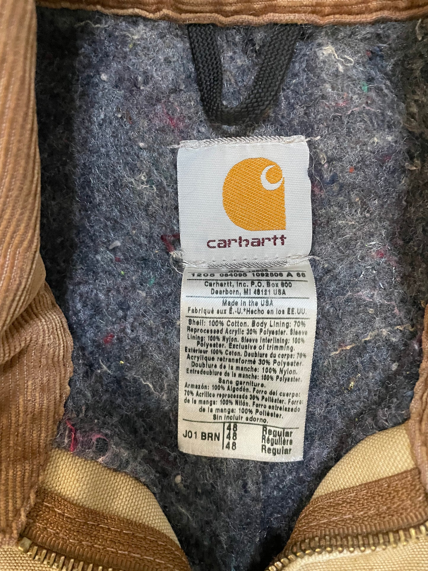 Vintage 2000s Carhartt tan Detroit jacket
