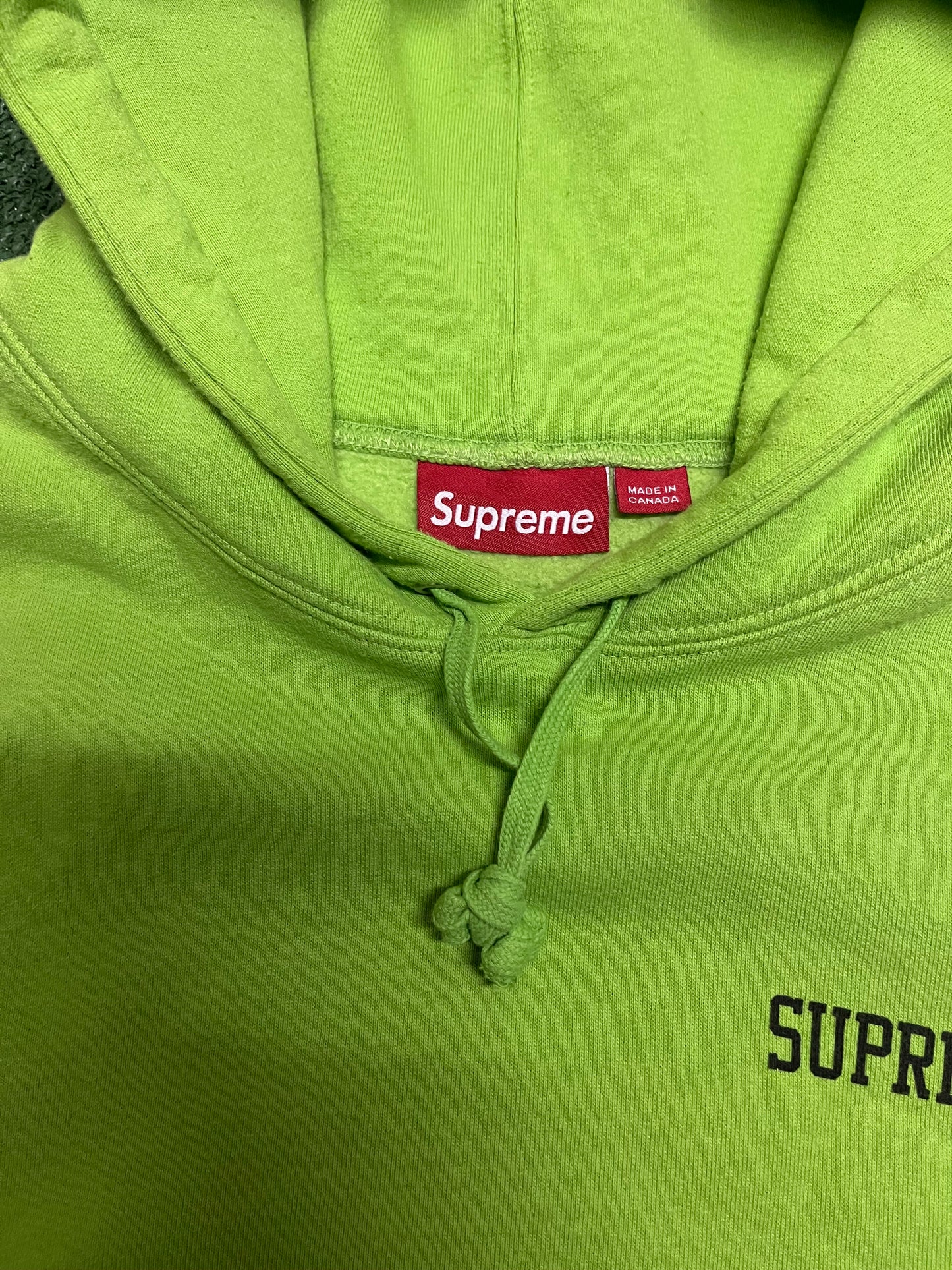 Supreme doggs lime hoodie