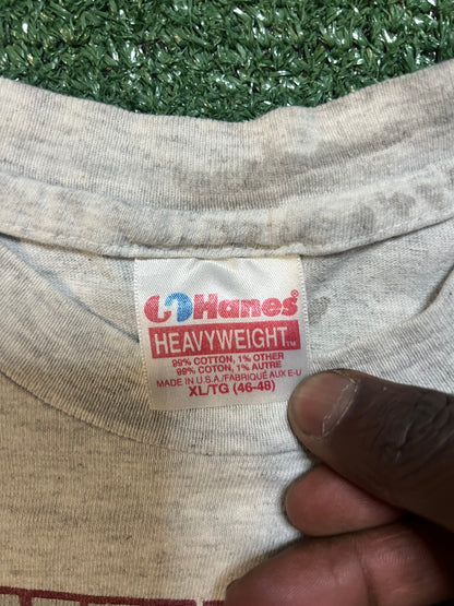 Vintage 1992 WSU Washington state University copper bowl distressed tee