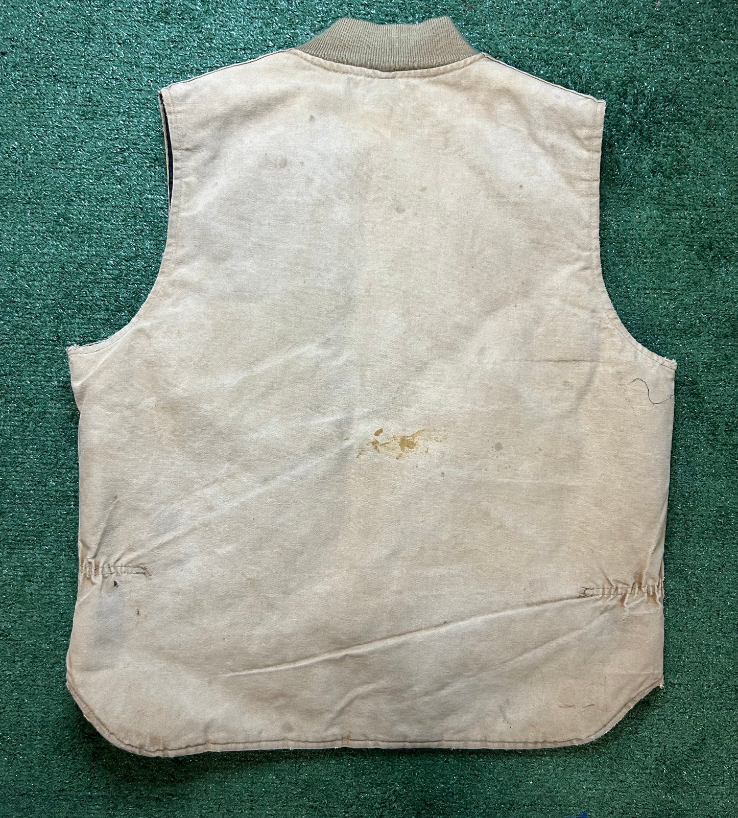 Vintage 1990s Carhartt tan vest
