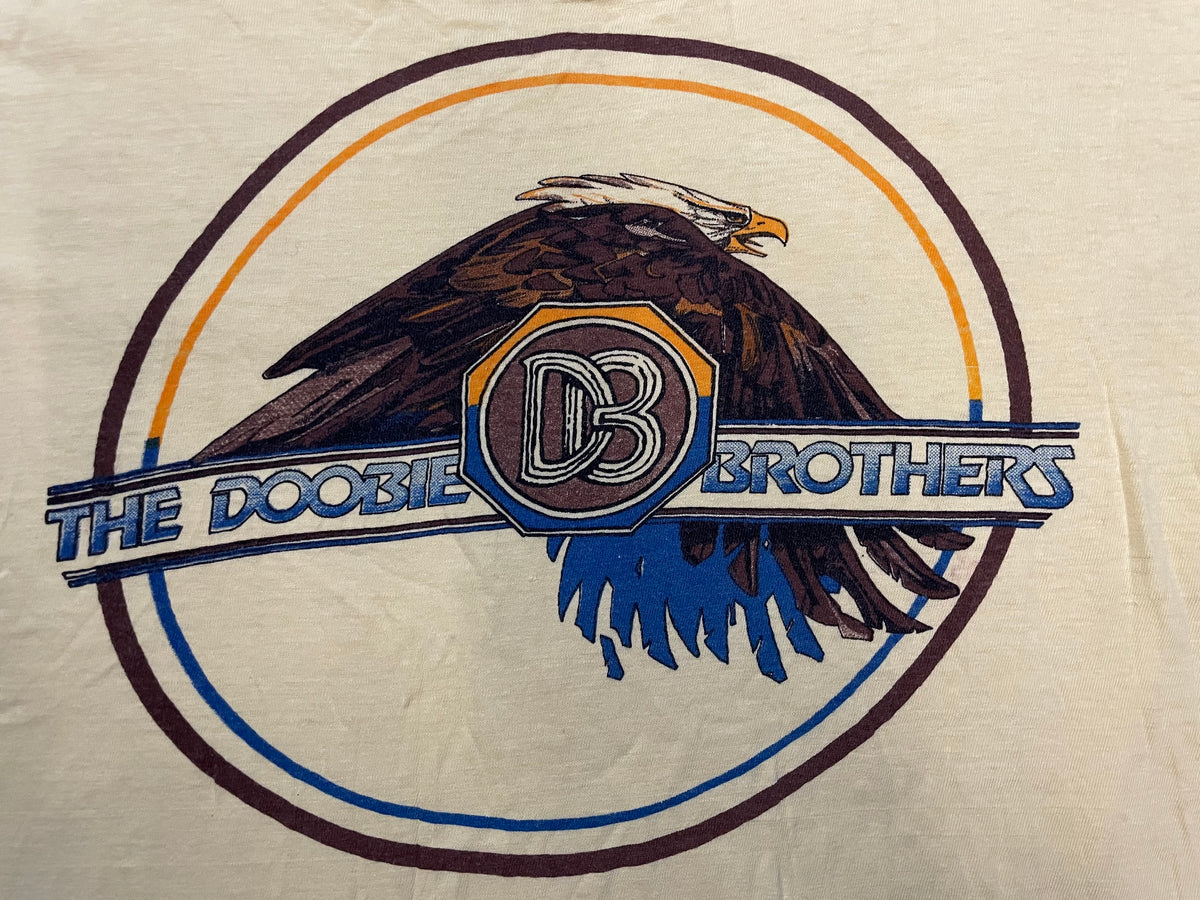 Vintage 1970s The Doobie Brothers yellow tee