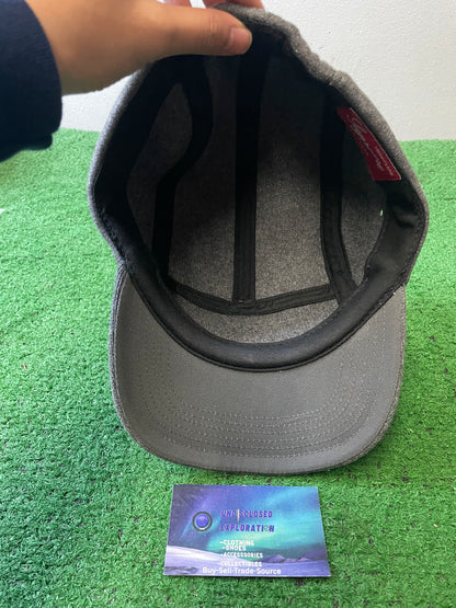 Supreme grey box logo hat