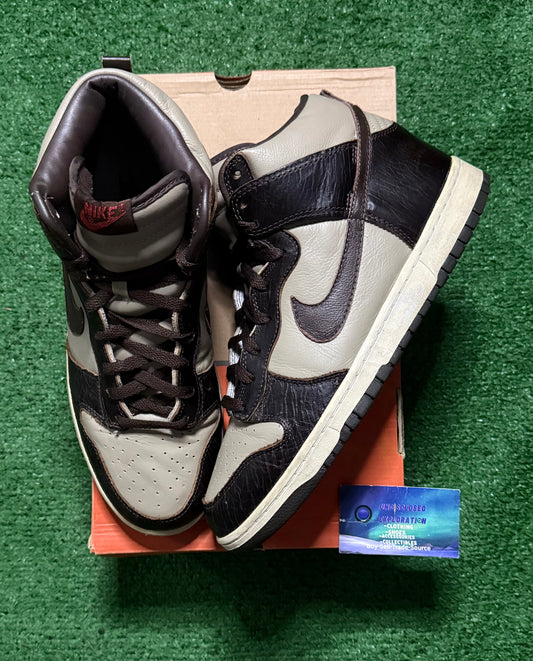 Nike Dunk High Khaki Baroque 12 Men/13.5 Women “Preowned”