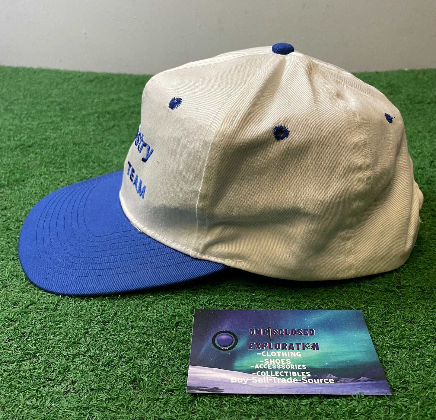 Vintage McKinstry Safety Team blue embroidered hat
