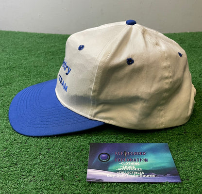 Vintage McKinstry Safety Team blue embroidered hat