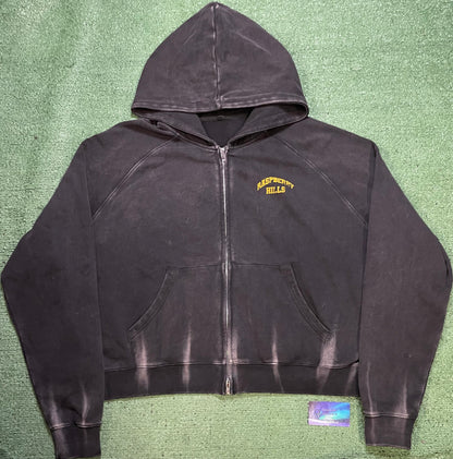 Gv Gallery Raspberry Hills black & yellow zipup hoodie