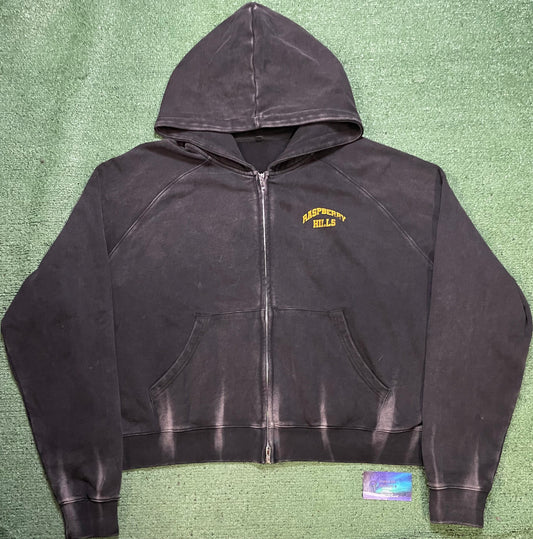 Gv Gallery Raspberry Hills black & yellow zipup hoodie