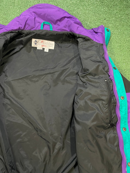 vintage Columbia Powder Keg purple & black jacket
