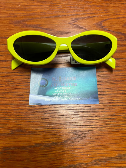 Prada oval lime sunglasses