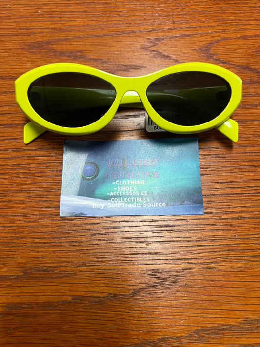 Prada oval lime sunglasses