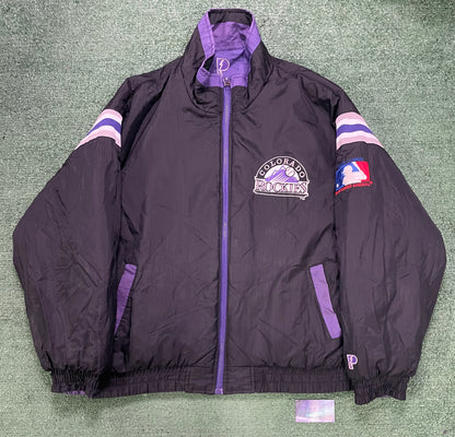 Vintage 1990s Colorado Rockies reversible jacket