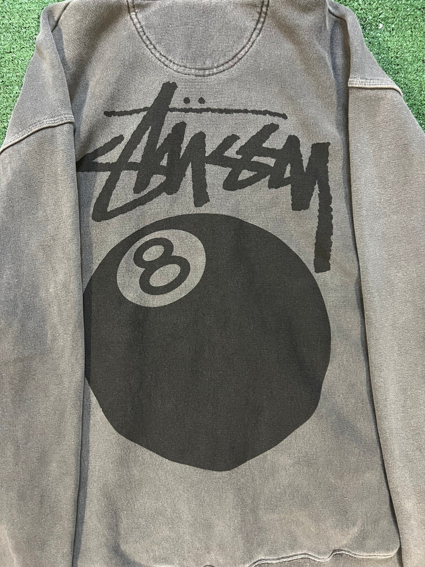 Stussy 8 ball grey hoodie