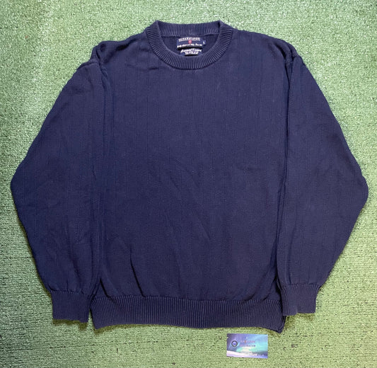 Vintage 1990s Hathaway Sport navy knit crewneck