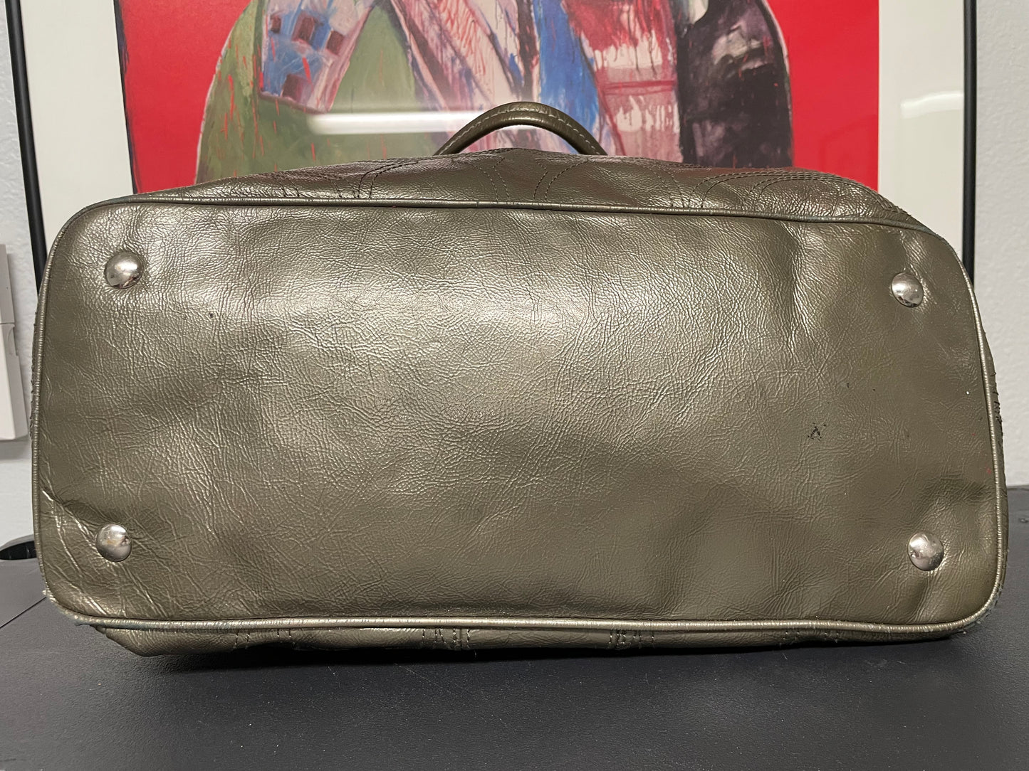Coach patent leather kisslock shoulder bag