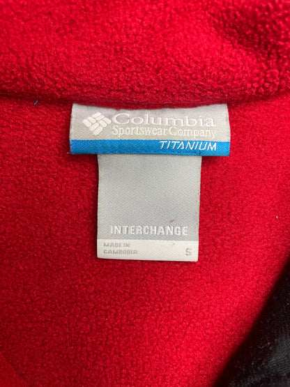 Vintage Columbia titanium red fleece