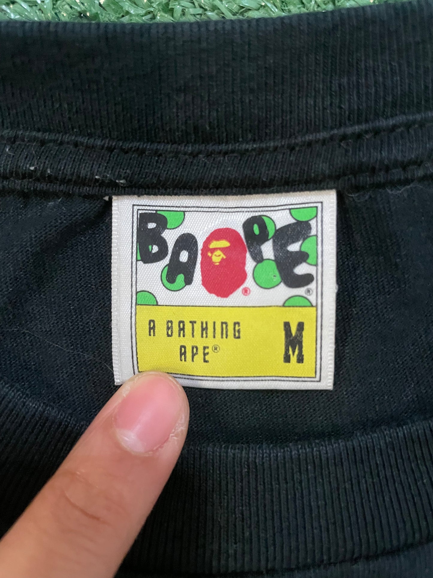 Bape college tee black