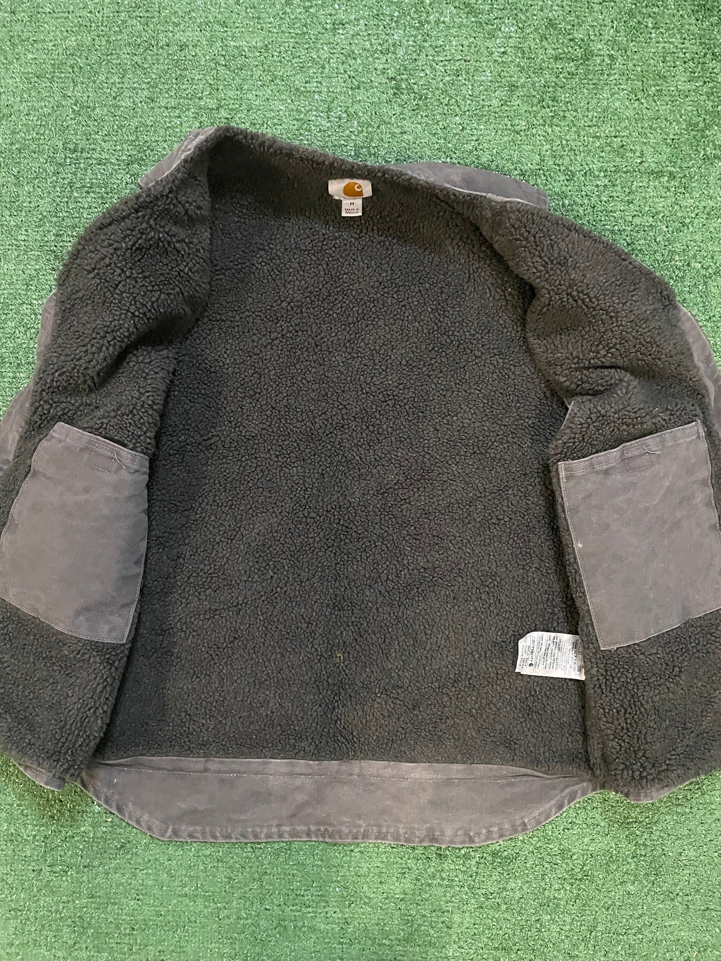 Vintage carhartt grey Sherpa vest