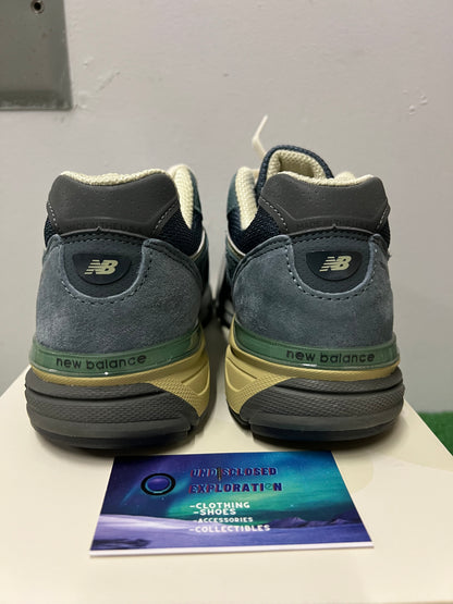 New balance 990v4 x Auralee blue