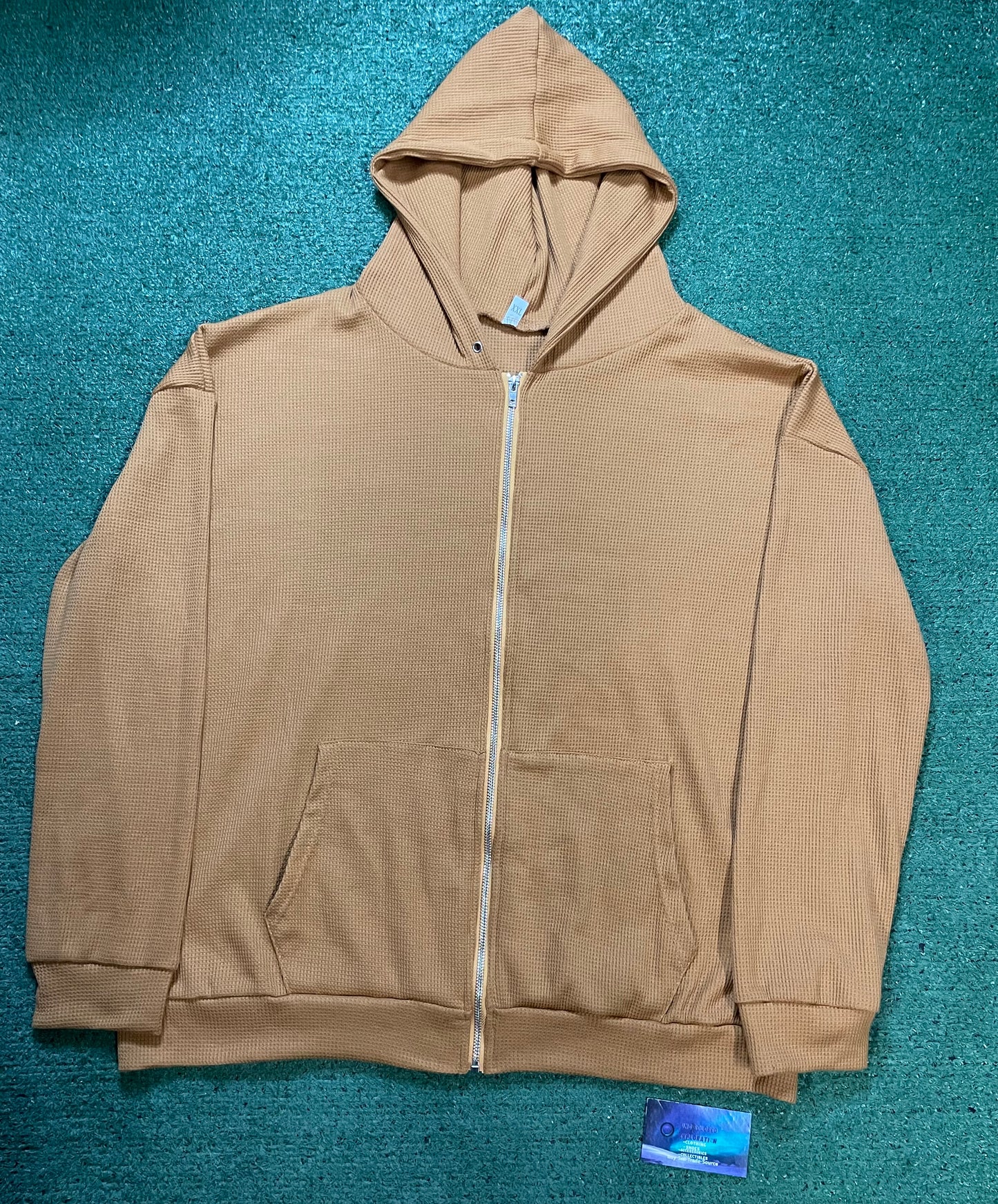 Beige zipup hoodie