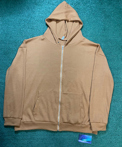 Beige zipup hoodie