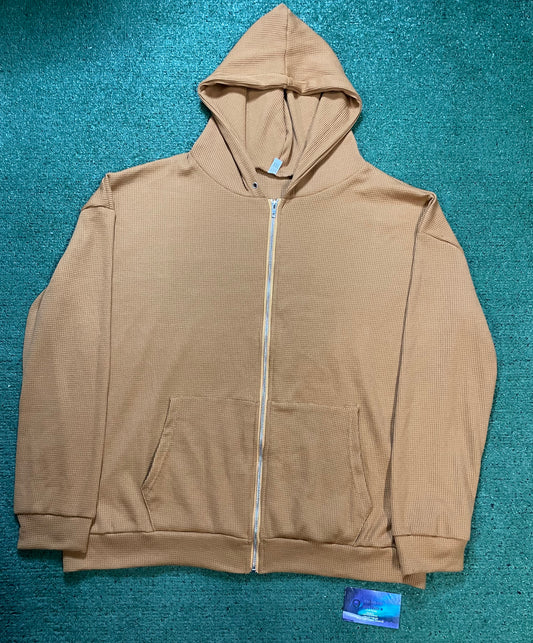Beige zipup hoodie