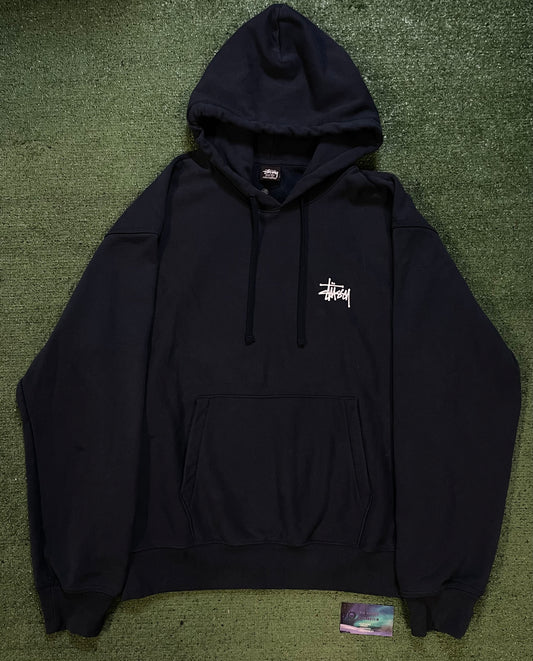 Stussy navy basic hoodie