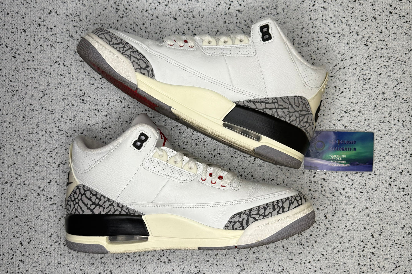 Jordan 3 White Cement 9 Men/10.5 Women “Preowned”