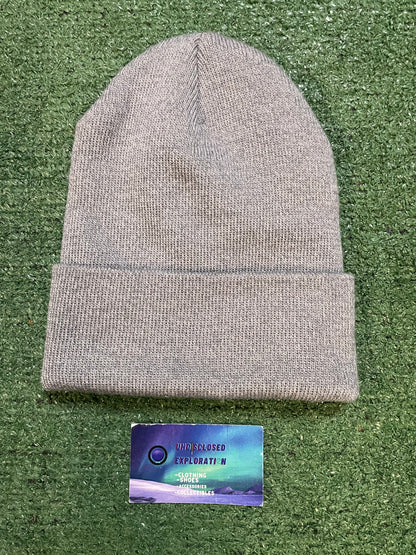 Adidas grey trefoil beanie