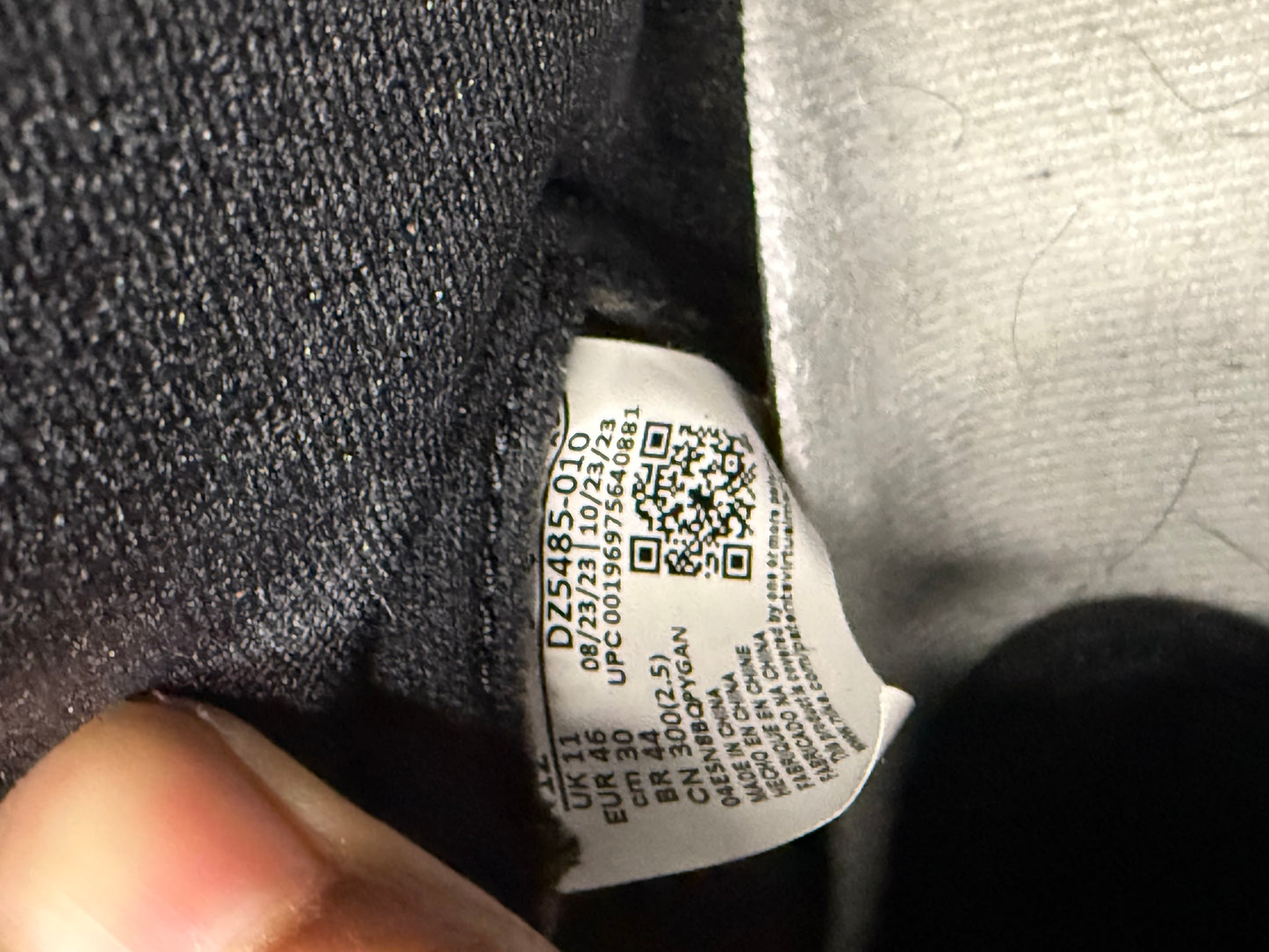 Jordan 1 Black White 12 Men/13.5 Women “Preowned”