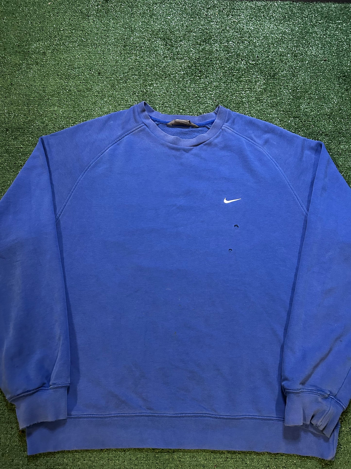 Vintage 2000s Nike blue swoosh crewneck