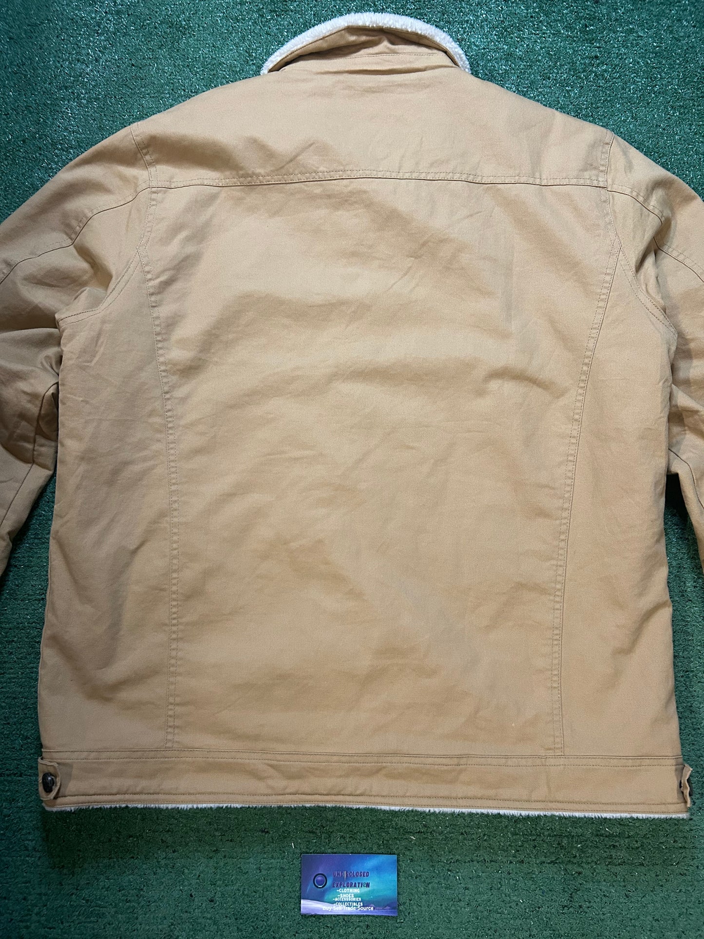 Tan denim Sherpa jacket