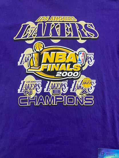 Vintage Los Angeles lakers 2000 nba final champs tee