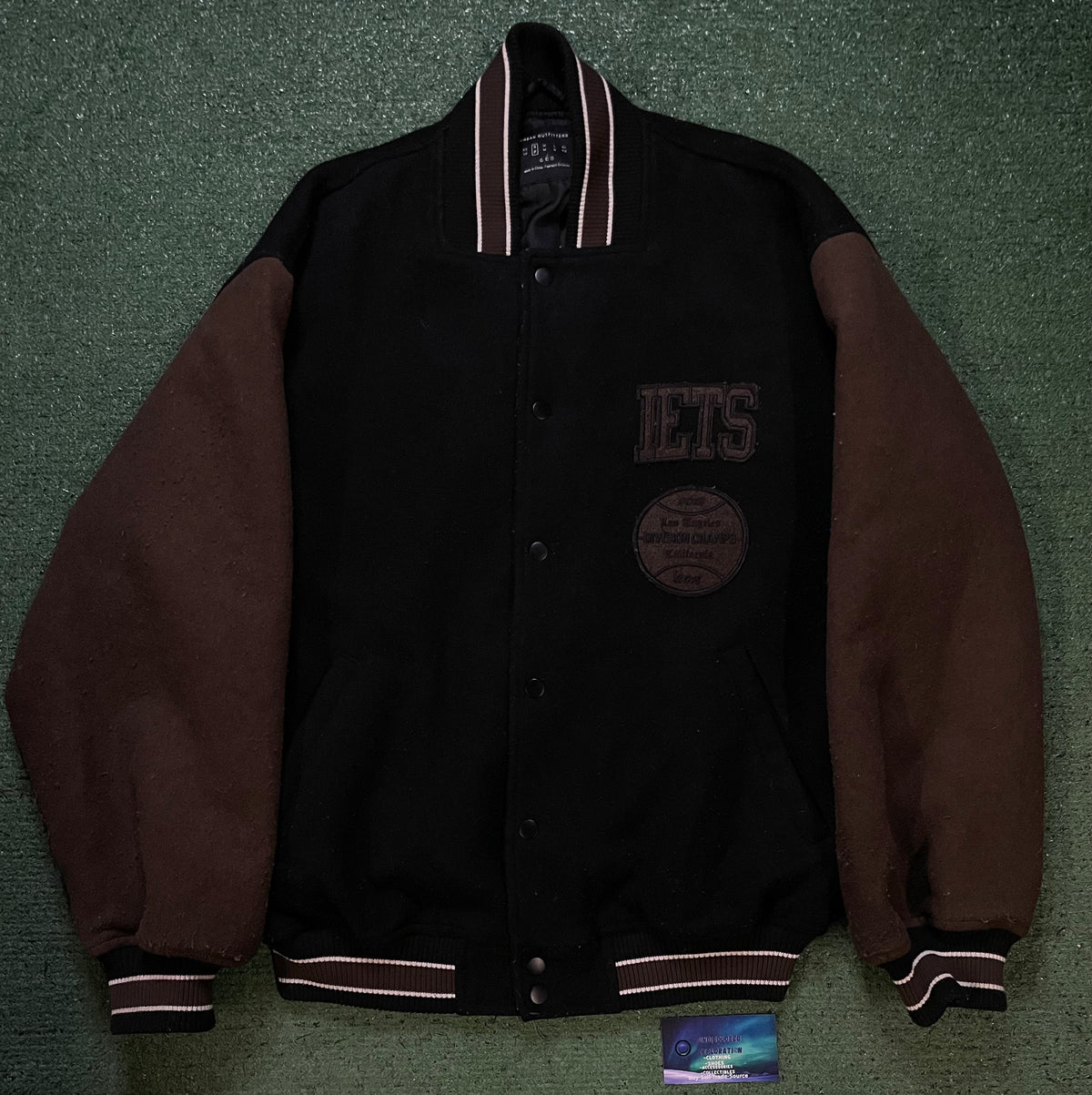 Black & brown suede Jets jacket