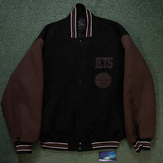 Black & brown suede Jets jacket