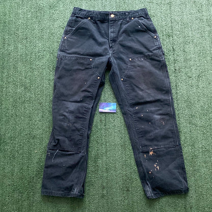 Vintage Carhartt black  Double Knees jean pants