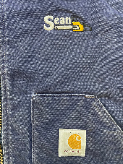 Vintage 1990s Carhartt navy blue vest