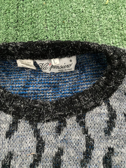 Vintage Knitted Mohair Crewneck