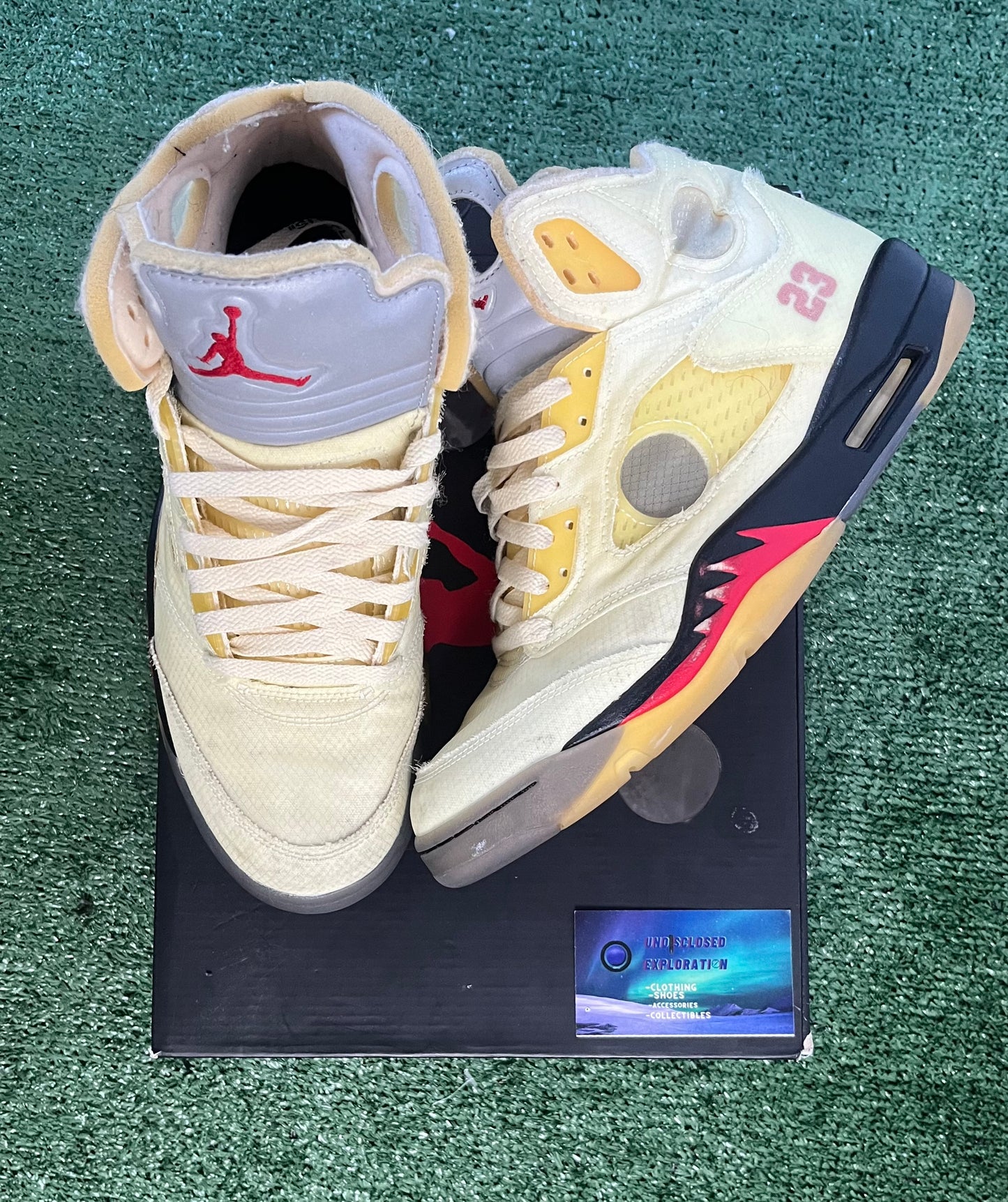 Air Jordan 5 Off-White sail 10.5men/12women