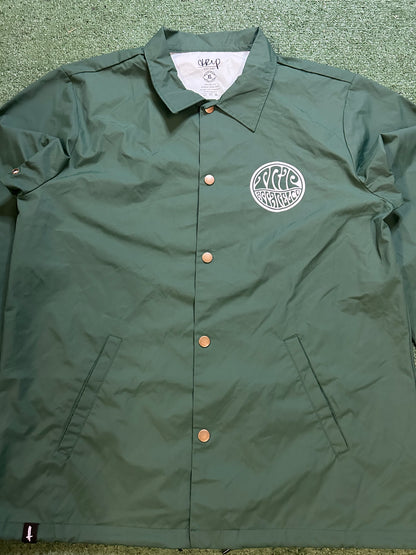 The Trip Psych green coach jacket
