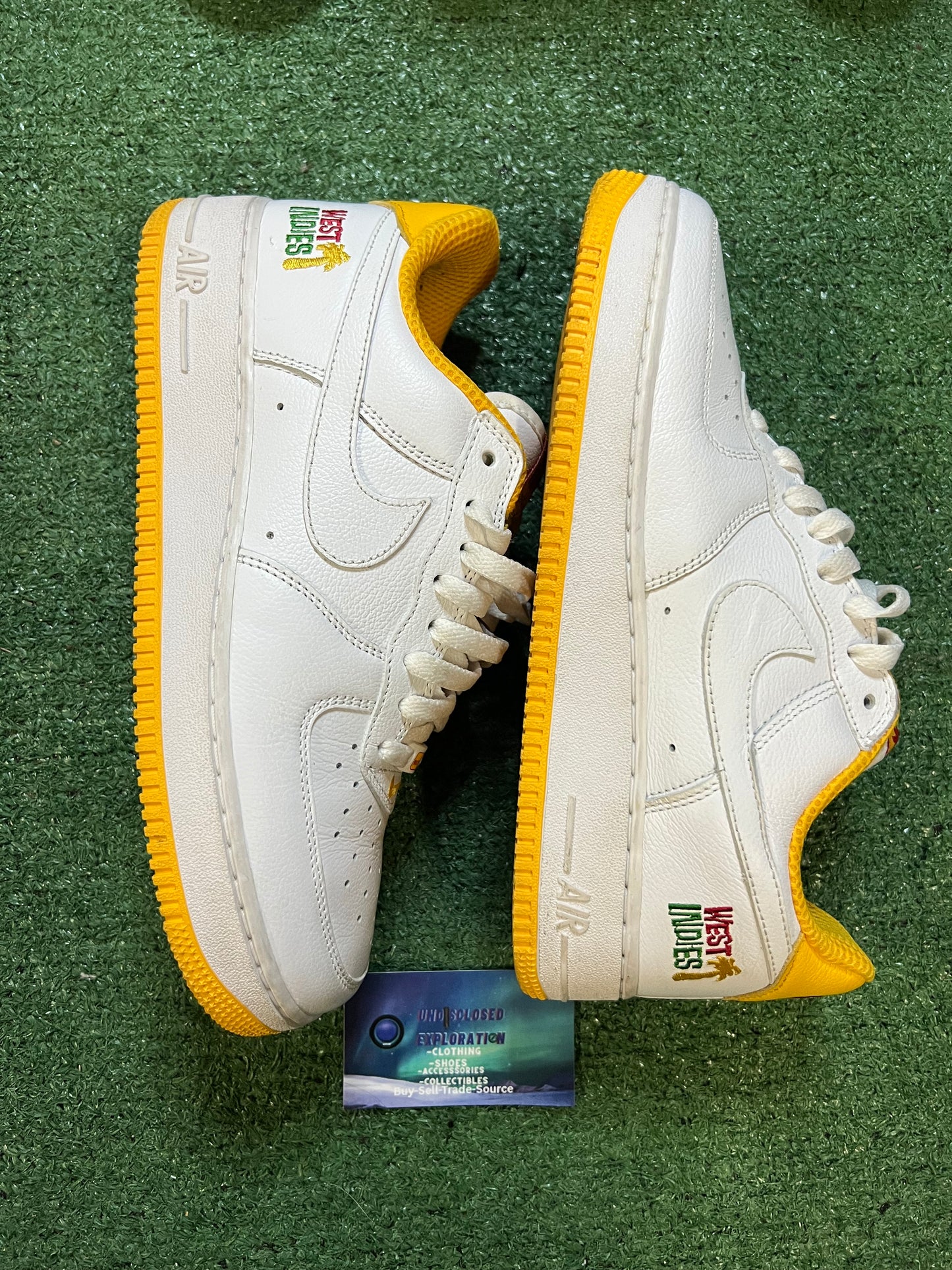 Nike Air Force 1 low university gold West Indies size 9men/10.5women