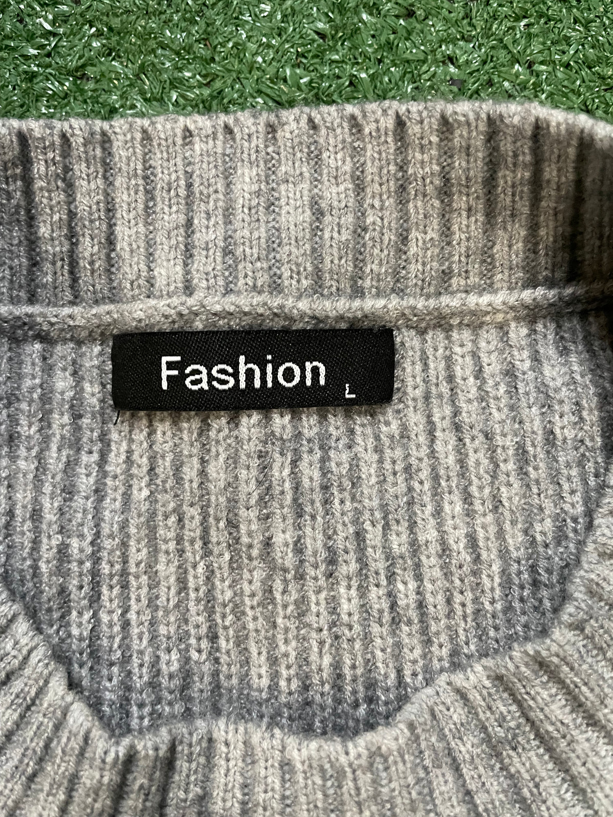 Grey fashion sweater