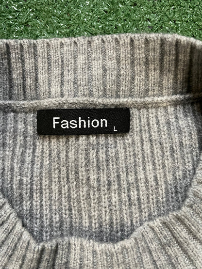 Grey fashion sweater