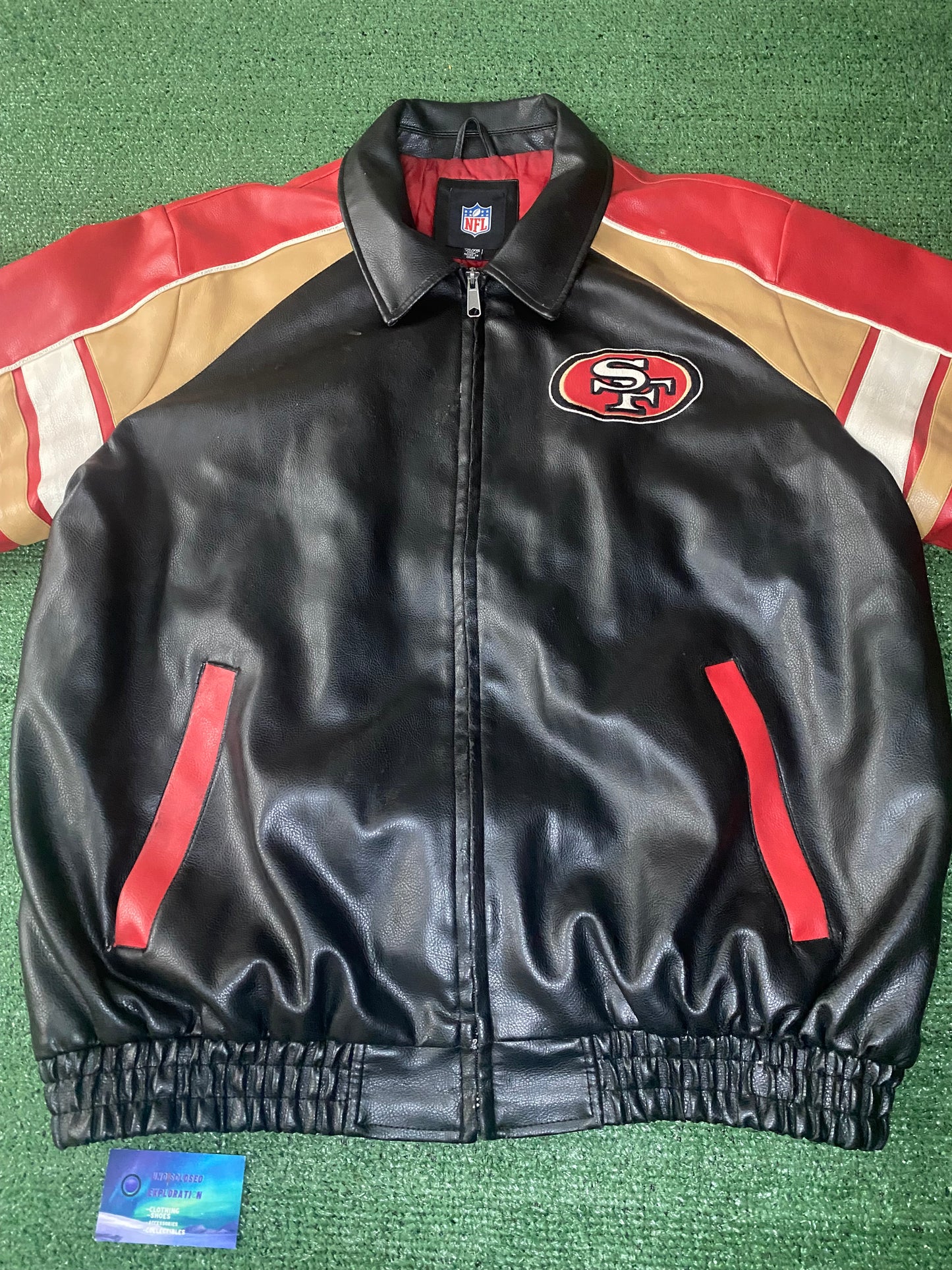 Vintage 49ers leather jacket