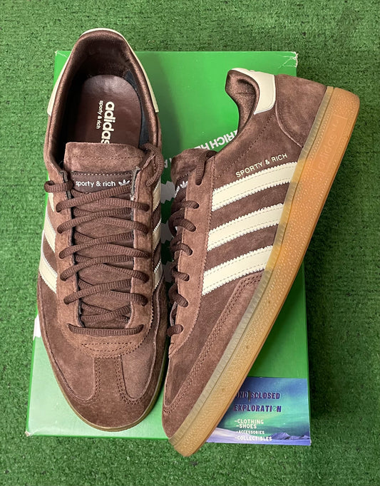 Adidas handball spezial sporty and rich brown size 12men/13.5women