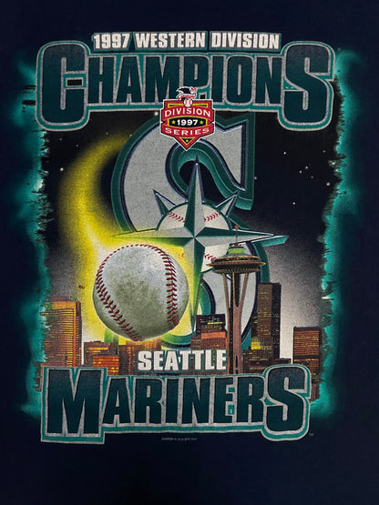Vintage 1997 western division champions Seattle Mariners starter tee