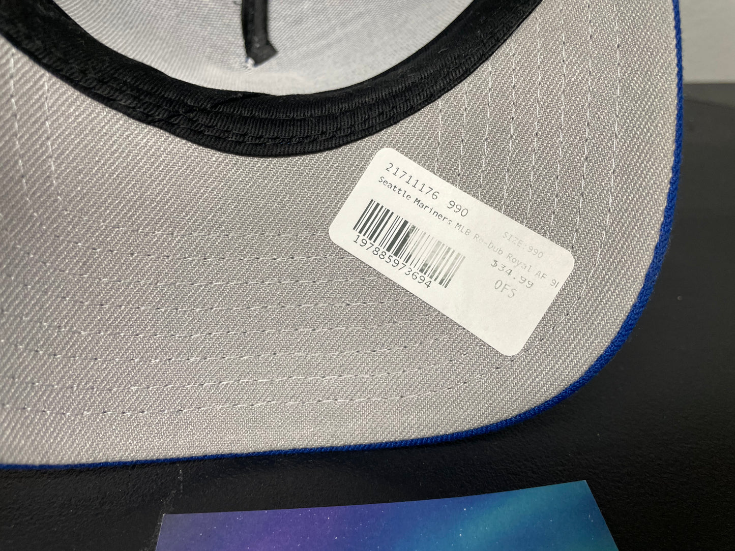 Seattle Mariners royal blue and white hat