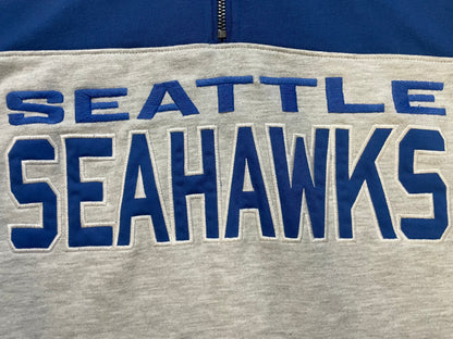 Seattle Seahawks grey and blue quarter zip
