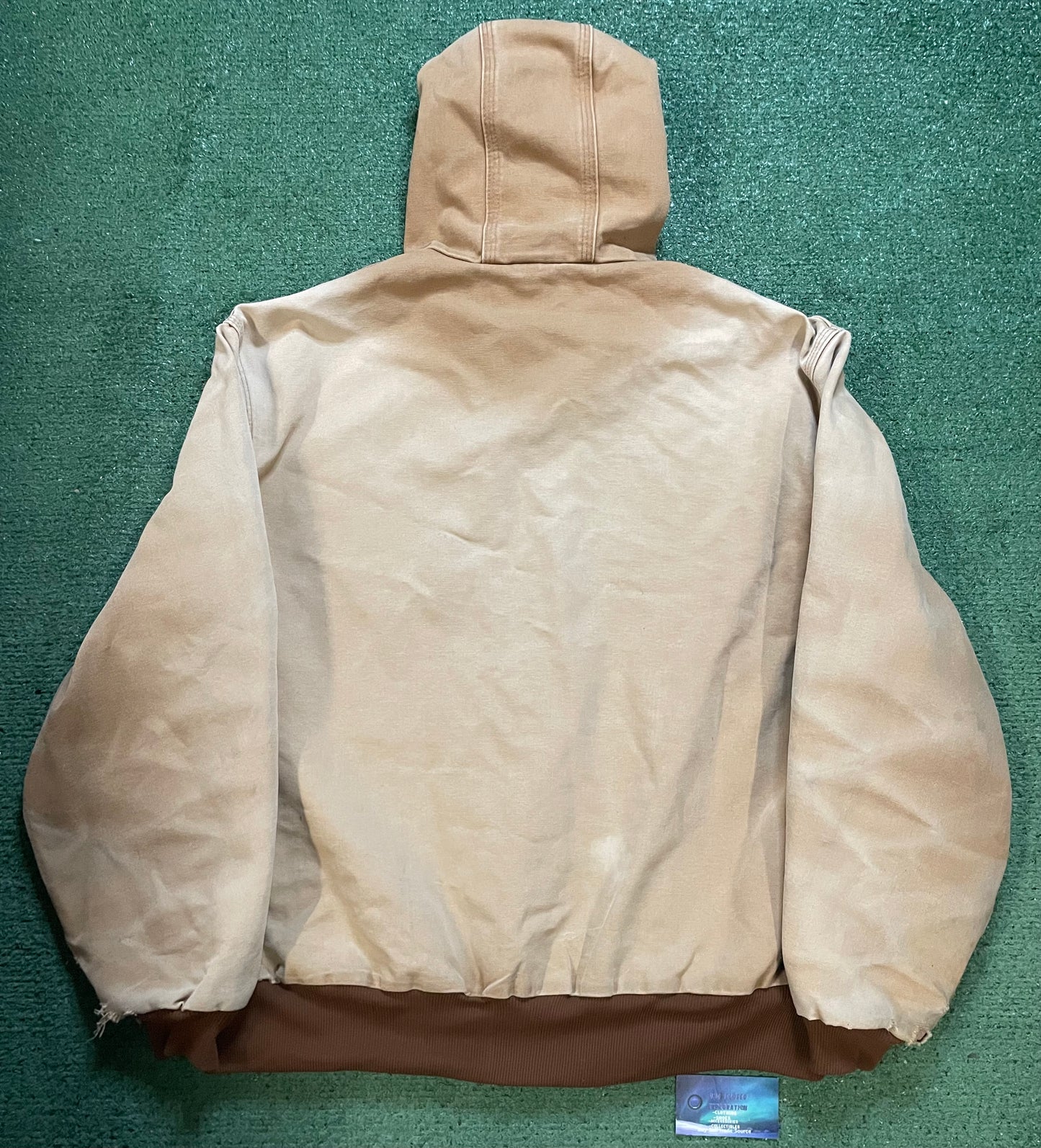 Vintage 2000s Carhartt tan hooded jacket